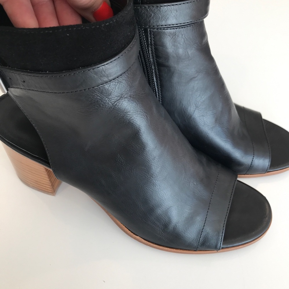 Vince Open Toe Black Booties in size 7.5 - Picture 8 of 8